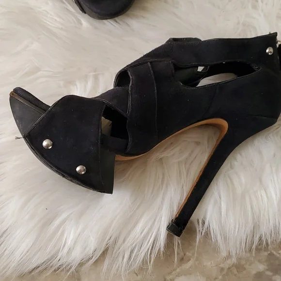 Camilla skovgaard blue platform heel Stiletto  open toe shoe size 36.5 - Picture 6 of 16